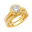 14K Fancy CZ Engagement Ring - RG2865