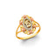 14K 3C Flower 15 Years Ring- RG3404