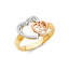 14K 3C 15YEARS HEART CZ RING- RG1874