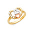 14K 3C 15YEARS HEART CZ RING- RG1876