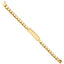 14k Real Yellow Gold Junior ID Bracelet 6" AB496-Joyeria Oro Fino 14K