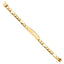 14k Real Yellow Gold Junior ID Bracelet 6" AB497-Joyeria Oro Fino 14K