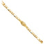 14k Real Yellow Gold Junior Guadalupe Bracelet 6" AB505-Joyeria Oro Fino 14K