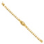 14k Real Yellow Gold Junior Guadalupe Bracelet 6" AB506-Joyeria Oro Fino 14K