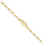 14k Real Yellow Gold Junior Guadalupe Bracelet 6" AB509-Joyeria Oro Fino 14K