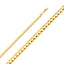 14K Cuban Concave 4.7mm Open Light Regular Chain CH108-Joyeria Oro Fino 14K