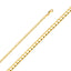 14K Cuban Concave 3.2mm Regular Chain CH110-Joyeria Oro Fino 14K