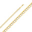 14K Solid Cuban White Pave Chain 5.7mm Open Light CH125-Joyeria Oro Fino 14K