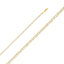 14K Solid Cuban White Pave Chain 2.7mm CH129-Joyeria Oro Fino 14K