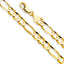 14K Yellow Gold Solid 8.6mm Figaro Chain CH288-Joyeria Oro Fino 14K