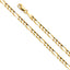 14K Yellow Gold Solid 4.0mm Figaro Chain CH292-Joyeria Oro Fino 14K