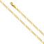 14K Yellow Gold Solid 2.7mm Figaro Chain CH294-Joyeria Oro Fino 14K