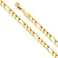 14K Yellow Gold Solid 5.6mm Figaro Open Light Chain CH295-Joyeria Oro Fino 14K