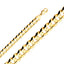 14K Cuban Concave 14mm Regular Chain CH310-Joyeria Oro Fino 14K