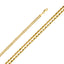 14K Cuban Concave 4.0mm Regular Chain CH317-Joyeria Oro Fino 14K