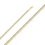 14K Solid Cuban White Pave Chain 6.9mm CH323-Joyeria Oro Fino 14K