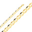 14K Real Yellow Gold Solid 7.7mm Flat Mariner Chain Necklace CH328-Joyeria Oro Fino 14K