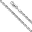 14K White Gold Solid 2.6mm Star/Edge Diamond Cut Valentino Chain with Lobster Claw Clasp CH381-Joyeria Oro Fino 14K