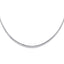 14K Reversible Omega Neck Chain 3mm NK17-Joyeria Oro Fino 14K