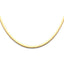 14K Reversible Omega Neck Chain 4mm NK18-Joyeria Oro Fino 14K