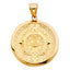 14k Yellow Gold Calendario Azteca Pendant PT1563, PT1564, PT1565-Joyeria Oro Fino 14K