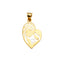 14KY Gold Mom & Child Pendant PT2384-Joyeria Oro Fino 14K