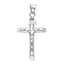 14k White Gold Religious Jesus Cross Charm Pendant 0.6g PT6-Joyeria Oro Fino 14K