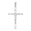 14k White Gold Religious Jesus Cross Charm Pendant 1.8g PT842-Joyeria Oro Fino 14K