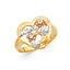 14K Gold 3C CZ Mothers Ring RG1739-Joyeria Oro Fino 14K