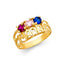 14KY Gold CZ Mothers Ring RG1972-Joyeria Oro Fino 14K