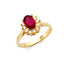 14KY CZ Fancy Ring RG2185-Joyeria Oro Fino 14K