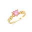 14KY Ladies Heart CZ Fancy Ring RG2191-Joyeria Oro Fino 14K