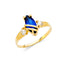 14KY Ladies CZ Fancy Ring RG2204-Joyeria Oro Fino 14K