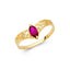 14KY Ladies CZ Fancy Ring RG2208-Joyeria Oro Fino 14K