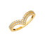 14k Yellow Gold Cubic Zirconia Fancy Ring RG2596-Joyeria Oro Fino 14K