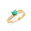 14KY Ladies Heart CZ Fancy Ring RG329-Joyeria Oro Fino 14K