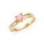 14KY Ladies Heart CZ Fancy Ring RG380-Joyeria Oro Fino 14K