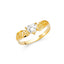 14KY Ladies Heart CZ Fancy Ring RG412-Joyeria Oro Fino 14K