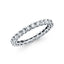 14k White Gold 2.5mm Eternity Wedding Band RS14-Joyeria Oro Fino 14K