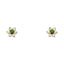 14k Gold Flower Stud Earrings with Screw Back - 12 Different Colors Available ST205-Joyeria Oro Fino 14K