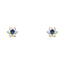 14k Gold Flower Stud Earrings with Screw Back - 12 Different Colors Available ST205-Joyeria Oro Fino 14K